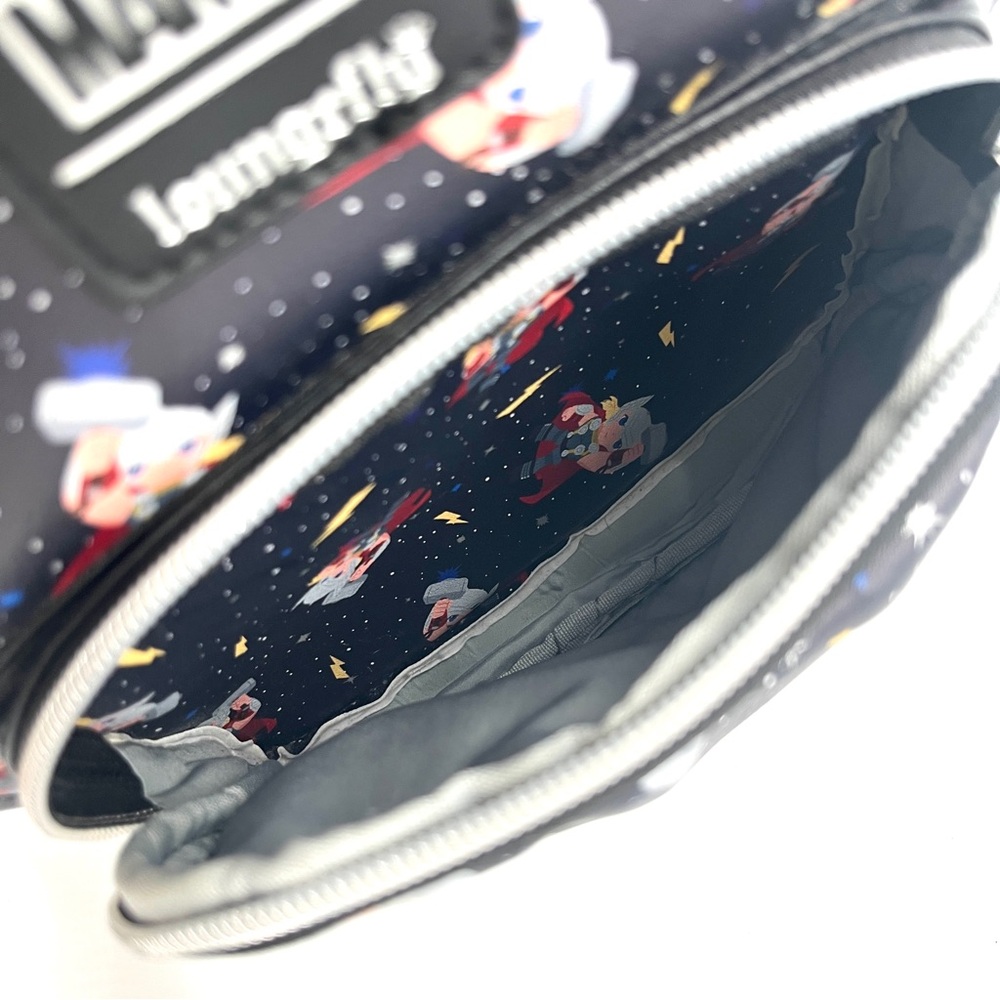 Loungefly Marvel Thor Chibi Galaxy Love and Thunder Mini Backpack - Picture 14 of 16